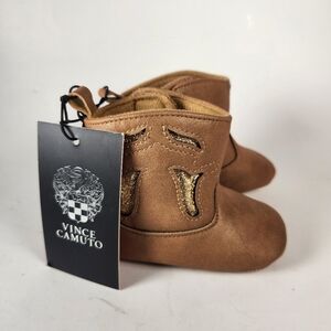 VINCE CAMUTO Toddler Shoe Size 1 Cognac Western Cowboy NEW